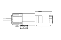 Helical gear servo motor 35 Nm