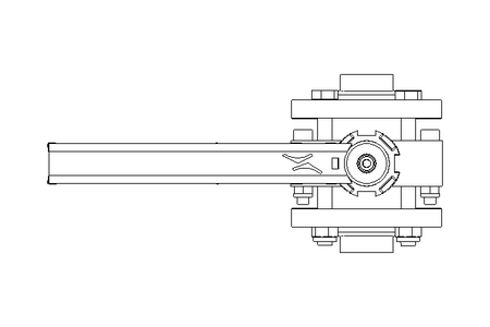 Butterfly valve B DN025 FVF MA V