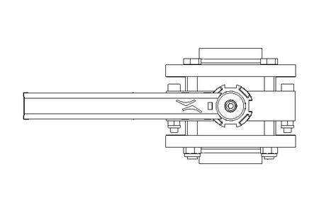 Butterfly valve B DN050 FVF MA V