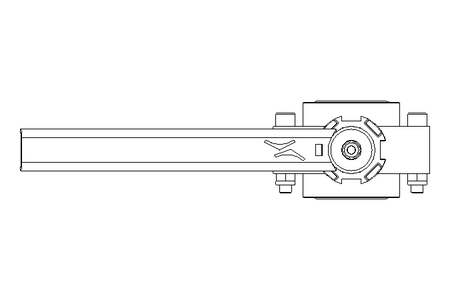 Butterfly valve B DN025 OVO MA V