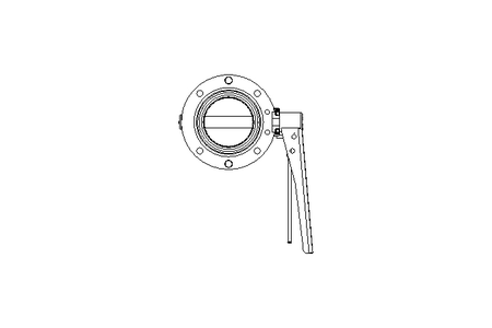 Butterfly valve B DN065 OVO MA V