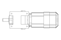 Spur gear motor 0.37kW 49 1/min