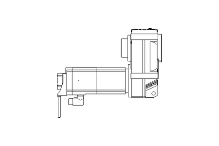 Flachgetriebemotor 31 Nm