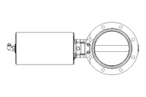 Butterfly valve B DN125 OVO NC F