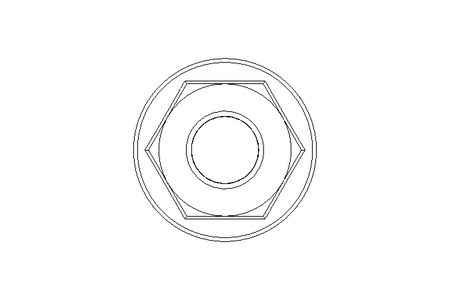 Flanged hexagon nut M8 A2 DIN6923