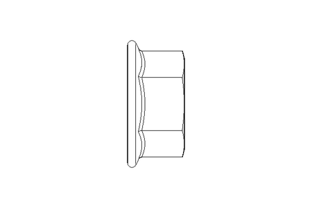 Flanged hexagon nut M8 A2 DIN6923