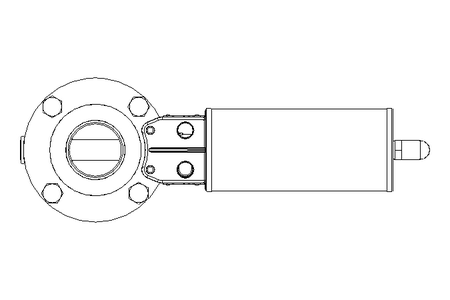 Butterfly valve B DN040 WVW NC F