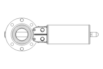 Butterfly valve B DN040 OVO NC HF