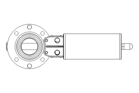 Butterfly valve B DN040 OVO NC HF