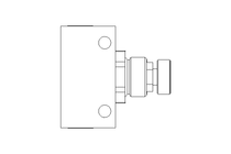 Drosselrückschlagventil G 1/4 0,1-10 bar