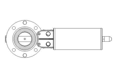 Butterfly valve B DN040 OVO NC E D4