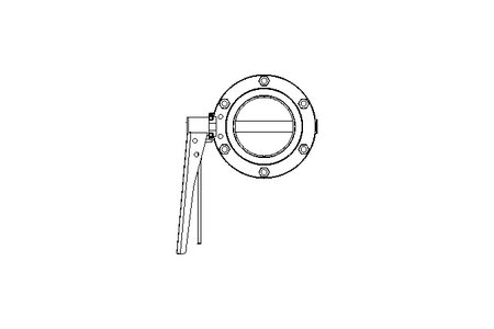 Butterfly valve B DN080 WVM MA F