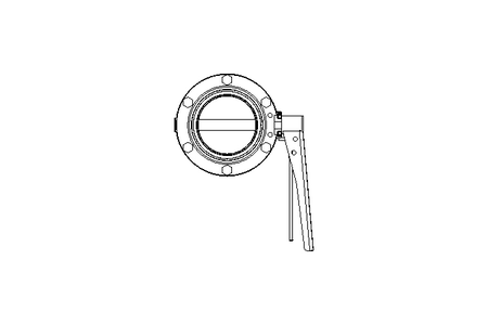 Butterfly valve B DN080 WVM MA F