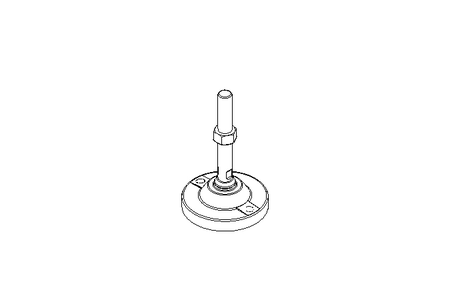 Pied articulé D=125 H=200 45000N M20