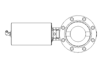 Butterfly valve B DN125 FVF NC E D80