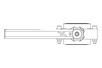 Butterfly valve B DN040 OVO MA HF