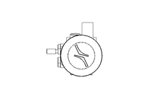 Butterfly valve B DN025 OVO NC E