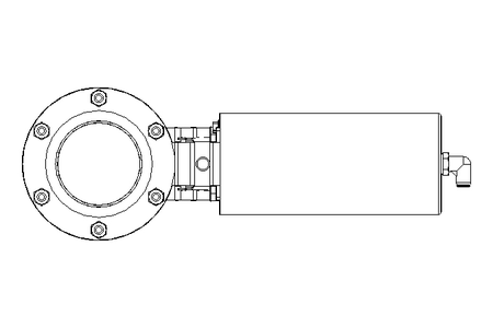 Butterfly valve B OD3.0 FVF NC E