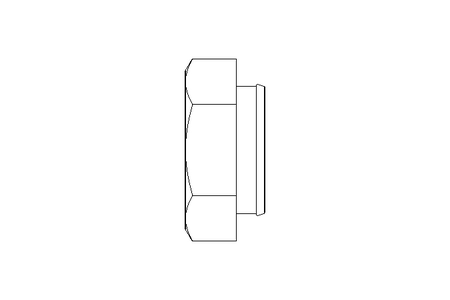 Serrated nut M6 St-Zn