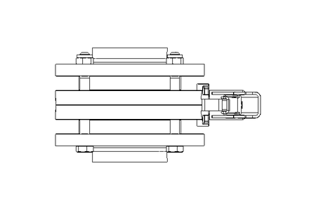 Butterfly valve B OD2.5 FVF MA E