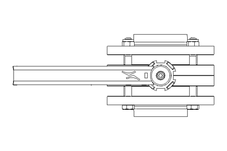 Butterfly valve B OD2.5 FVF MA E