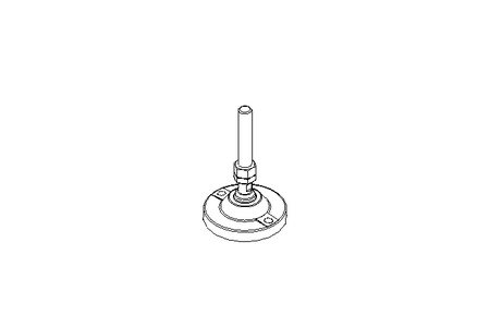 piede snodato D=125 H=200 45000N M20