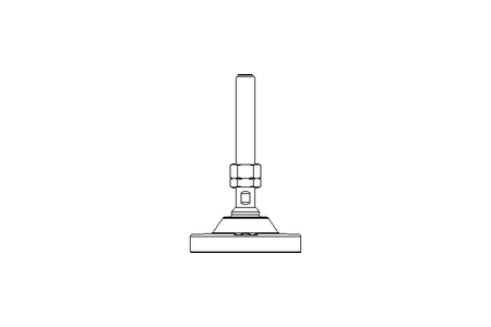 Pie articulado D=125 H=200 45000N M20