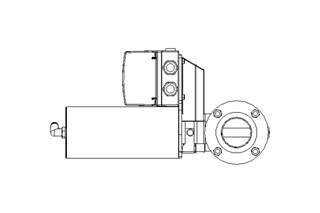 Butterfly valve BR DN050 FVF NC E