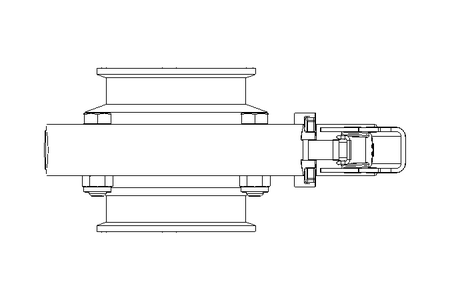 Butterfly valve B OD2.5 CVC MA E