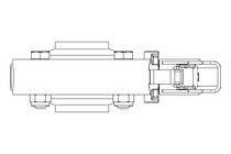 Butterfly valve B OD1.5 WVW MA E