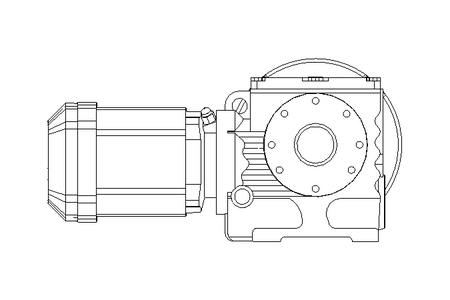 Worm gear motor 0.37kW 20 1/min