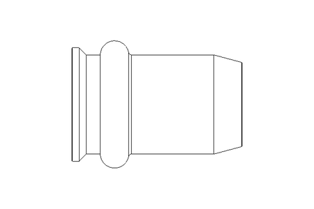 Bucha roscada para solda ponto M5x7x12