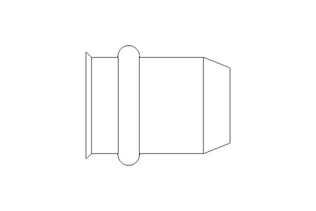 Bucha roscada para solda ponto M6x9x14