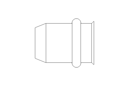 Bucha roscada para solda ponto M6x9x14