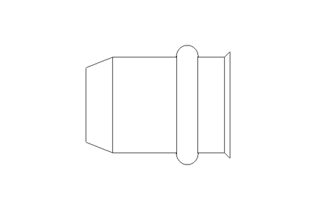 Bucha roscada para solda ponto M6x9x14