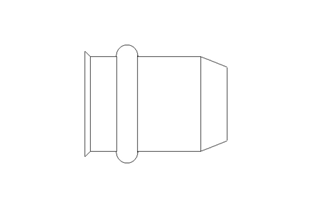 Bucha roscada para solda ponto M6x9x14