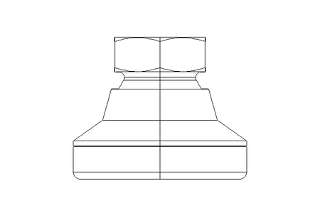 Gelenkfuss GN343.1-25 M8-KR