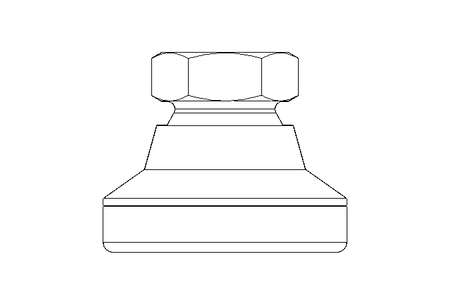 Gelenkfuss GN343.1-25 M8-KR