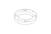 Flange intermediária para redutor 125