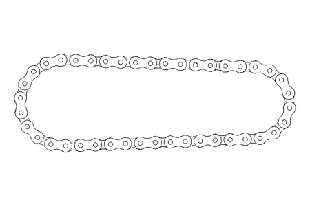 Rollenkette 12B-2 42 Glieder DIN8187