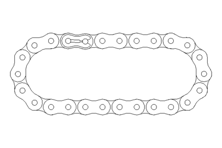 ROLLER CHAIN CPL. 10B-1  26GL.D8187