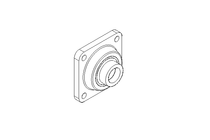 Flange bearing PCJ 30/35.7x108