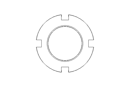 Slotted nut M20x1 ST DIN981