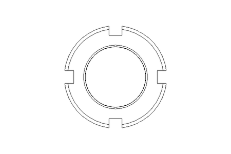 Porca ranhurada M20x1 ST DIN981