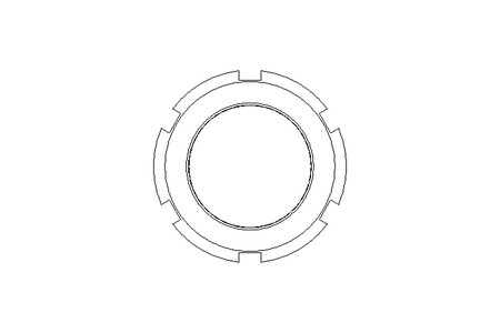 Ghiera M45x1,5 A2 DIN1804