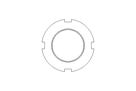 Slotted nut M35x1.5 ST DIN1804