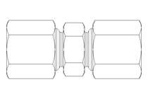 Raccord de tube LL 6/6 St-Zn DIN2353