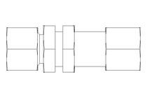 Thread. bulkhead connect. L 12/12