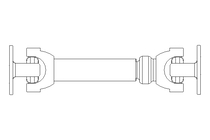 Universal joint shaft D=90 L1=350 L2=465