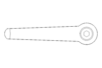 Klemmhebel M12x32 1.4305